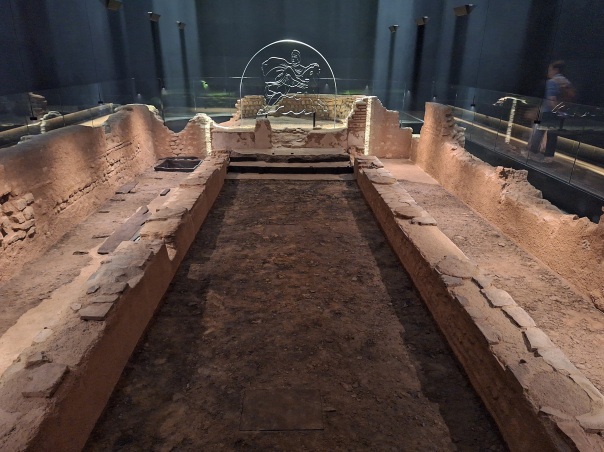 Temple of Mithras ruins in the City of London